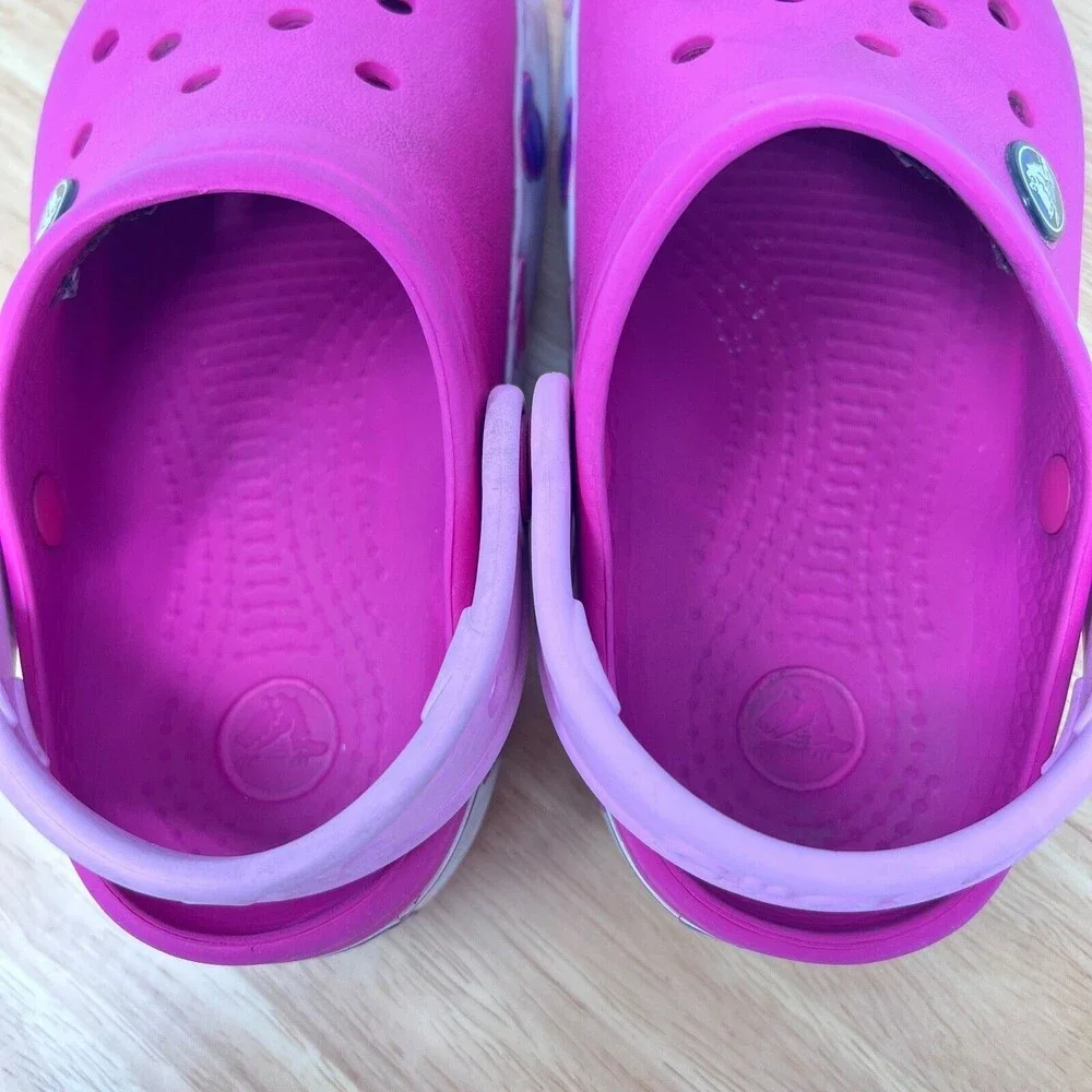 Crocs Disney Minnie Mouse Crocband Clog Kids Size 11 Pink (No Light Up)